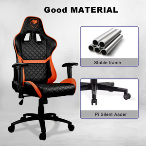 Silla <span class=keywords><strong>Gamer</strong></span> Ergonómica Cougar Custom Home para Juegos y Oficina, con Reposabrazos, Diseño <span class=keywords><strong>Scorpion</strong></span>, Silla de Carreras de PU con Reposapiés - Product Image 5