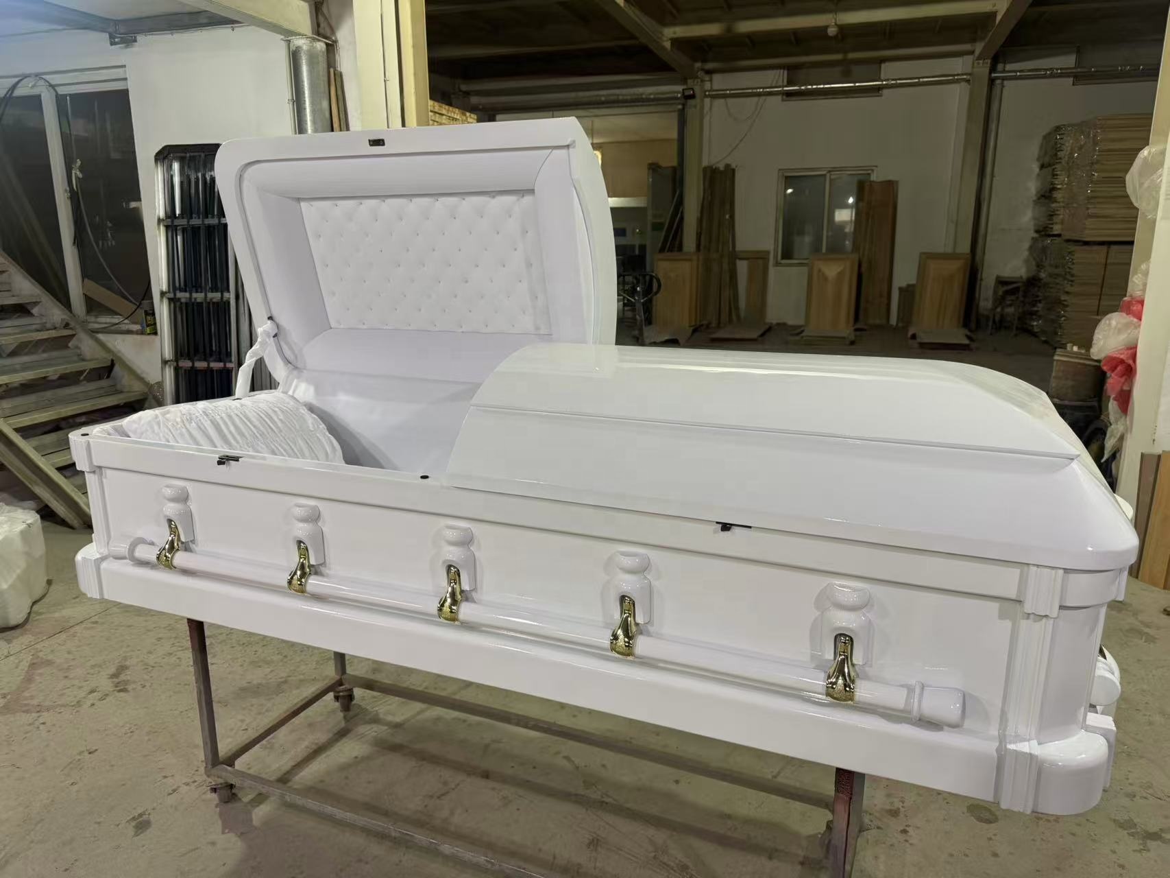E888 Veneer Wooden Casket - Hot Selling American Style