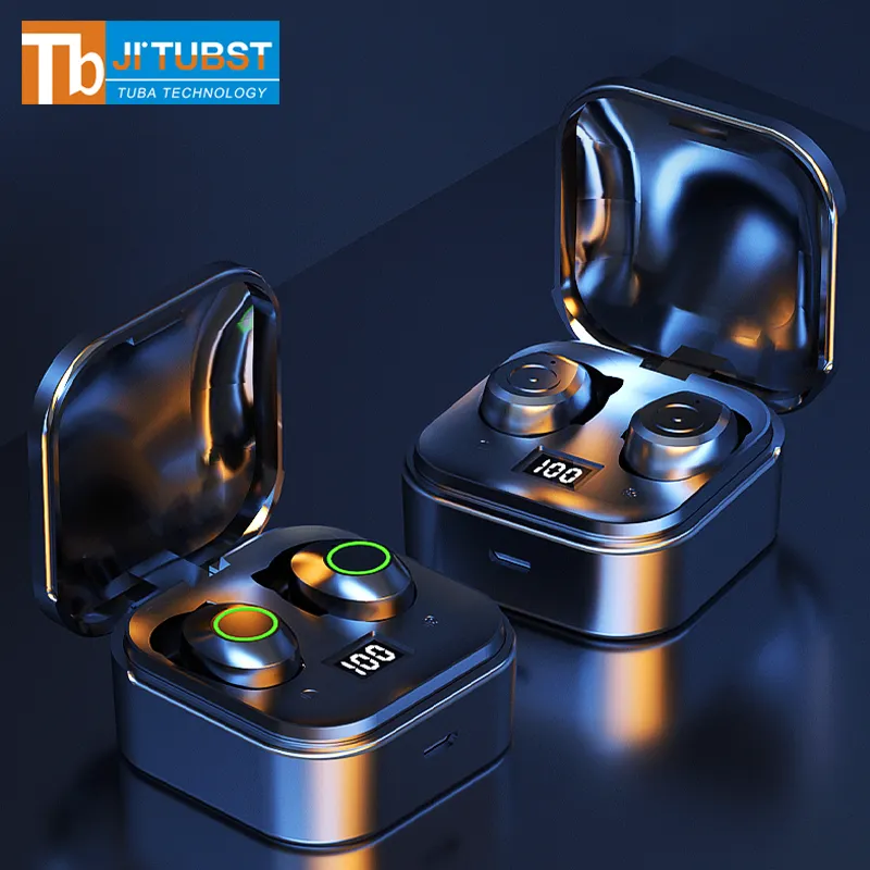 TG02mini ชุดหูฟังใหม่กันน้ําไร้สายที่มองไม่เห็น TWS tg01 tg02 หูฟังมินิหูฟังพร้อม powerbank