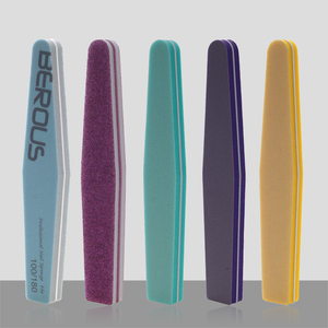 Good Sale 180/240 Diamond Nail Buffer Sponge Double Side Manicure Tool Sanding Buffer