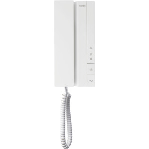 Citofono Voxie con 2 pulsanti, bianco, per interni, con cavo a spirale e pannello di controllo - Product Image 1