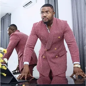 2023 New Designer Jacket Pant Suits Sets Men's Classic Slim Fitting Double Breasted Blazer Bespoke Tailored Made Suits For Men