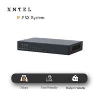 Mini PBX IP de Escritorio para 45 Llamadas Simultáneas, Teléfono VoIP para 220 Usuarios, 2 Puertos FXS/4FXO