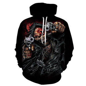 Fitspi Halloween 3d impression sweat à capuche hommes femme rue Hip Hop Cool sweats à capuche pull mode nouveaux vêtements pour enfants - Product Image 1