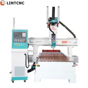 1530 2030 Máquina cortadora de gabinete 3D Cnc Router 2040 Cambiador de herramientas Eje giratorio automático 1325 Atc Cnc Máquina de tallado de madera