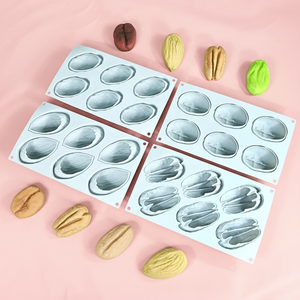 Molde de silicona de grado alimenticio para repostería, apto para horno, con diseño de grano de café, para mousse de pistacho, nuez pecana, almendra y chocolate. Productos transfronterizos en stock. - Product Image 1