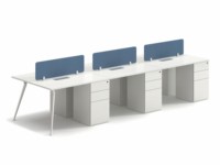 Bureaux de travail en métal et bois LIWEI, poste de travail pour employés, design ergonomique moderne, extensible, modulaire, installation facile, garantie 3-5 ans
