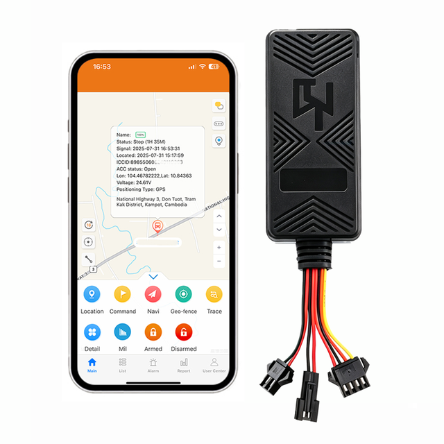 TackTok 4G+2G Vehicle GPS Tracker With Voice Monitor for Car Truck Motorcycle Real-timr Tracking Device Cut Engine ACC Alarm