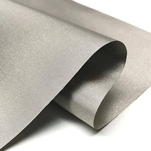Cinza Prata Poliéster Níquel Cobre Tecido Tecido <span class=keywords><strong>Anti</strong></span>-Microondas Radiação & EMF Proteção Metálico Tecido Produto Categoria - Product Image 5