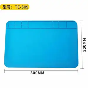 TE-509隔热硅胶垫桌垫板维修平台工具托盘垫电话维修硅胶垫