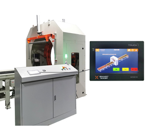 באופן מלא אוטומטי מסלולית אופקי מתיחה אוטומטית מכונה, למתוח wrapper עבור דלת, חלון, ארוך מוצרים - Product Image 3