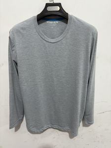 男性用Tシャツ昇華ブランク刺繍プリント女性カスタムロゴ無地100% コットンラウンドネックドライフィット長袖男性用Tシャツ - Product Image 2