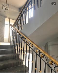 Rampe en acier doux forgé, couleur et taille personnalisées, piliers décoratifs pour escalier intérieur/extérieur - Product Image 2