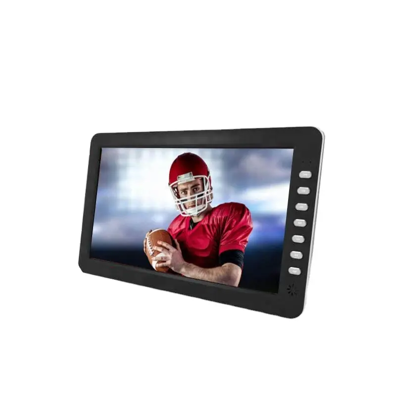 Kleine Mini 10 "Lcd Auto Tv Player Oplaadbare Dvb T/T2 Draagbare Tv Digitale Set-Top Box