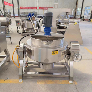 SS 50l - 600l industriale rivestita pentola d'<span class=keywords><strong>acqua</strong></span> con agitatore sanitario Porridge <span class=keywords><strong>e</strong></span> zuppa di caldaia mista - Product Image 5