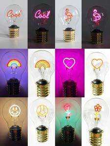 E40 <span class=keywords><strong>A68</strong></span> USB <span class=keywords><strong>LED</strong></span> bóng đèn thủy tinh có thể sạc lại/Nhựa ánh sáng bóng đèn dây tóc cho phòng ngủ trang trí - Product Image 2