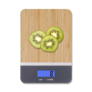 बांस प्लेटफॉर्म नए आगमन घर बांस डिजिटल रसोई पैमाने 5 किलोग्राम एलसीडी डिस्प्ले रसोई संतुलन - Product Image 5