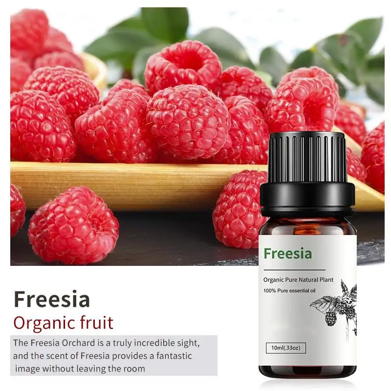 Deliciosas essências de frutas: óleos puros de aromaterapia para relaxamento e bem-estar óleo essencial de frésia