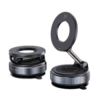 Nouveau support magnétique rotatif et pliable pour téléphone portable, à double face, avec ventouse pour lit, utilisable à tout moment