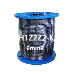 High Quality Solar Cable 6mm H1Z2Z2-K LSZH UV Resistant Power Cables Electrical Cable 6mm Solar Wire