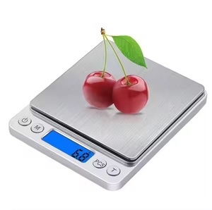 Thép không gỉ nhà bếp quy mô vớ<span class=keywords><strong>i</strong></span> màn hình LCD hiển thị 500g/300g/200g Công suất 0.1g Độ chính xác OEM/ODM hỗ trợ thực phẩm Trọng lượng đo lường - Product Image 2