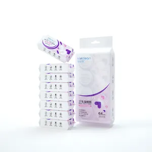 OEM ODM Flush able 100% biologisch abbaubare Baby Erwachsene Toilette Wet Tissue Wipes 8pcs/Custom ized