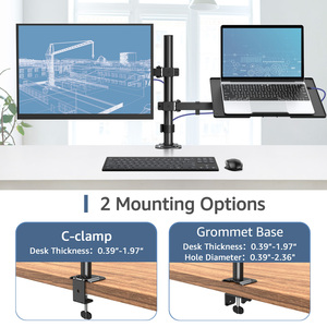 Máy Tính Xách Tay Và Màn Hình Đứng 13 Để 17 Inch Máy Tính Xách Tay Bàn Arm Núi Và 32 Inch Màn Hình Cánh Tay Bàn Núi - Product Image 5