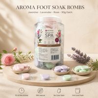 Bombes de pédicure en vrac au sel de la Mer Morte de qualité spa, parfum riches en senteurs, pour soulager les pieds fatigués, formule à dissolution rapide, comprimés détoxifiants pour bain de pieds