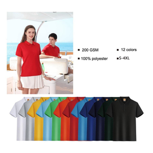 Camiseta Polo para Hombre al por Mayor, 100% Poliéster, 200 GSM, con Logotipo Bordado e Impreso, Lisa, para Golf, Personalizable - Product Image 4