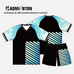 Professioneel op maat gemaakte snel drogende badminton T-shirt sublimatie bedrukte tennis kleding vocht afvoerende sporttrui voor volwassenen - Product Image 2