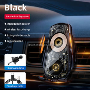 Support de téléphone de voiture à <span class=keywords><strong>induction</strong></span> intelligente de style punk tendance, chargeur de téléphone sans fil rapide 15w, support de téléphone de navigation pour voiture - Product Image 2