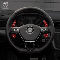 Palettes de changement de vitesse en fibre de carbone pour Volkswagen MK5 MK6, extensions de palettes de volant, accessoires intérieurs T-carbon