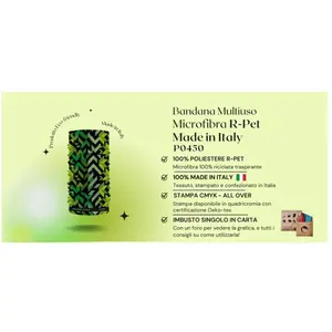 RPET <b>bandana</b> Made in Italy sustainable merchandising - Product Image 1
