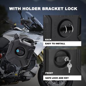 3L/0.79 Gallon Đen Xe Máy Nhiên Liệu Xăng Gas Tank Dầu Container - Product Image 5