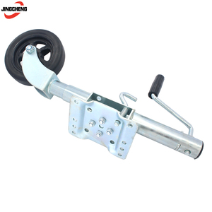 Robot de fábrica con ruedas resistentes de 60 mm para <span class=keywords><strong>caravana</strong></span> y remolque de barco plegable automático, rueda <span class=keywords><strong>Jockey</strong></span> con soporte - Product Image 5