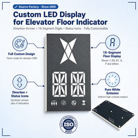Panel de Números LED de 7 Segmentos de Alta Calidad, Personalizado, con Ícono de Flecha Direccional, Módulo para Automatización de Edificios