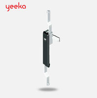 Poignée de commande à bascule Yeeka 1127 en zinc moulé sous pression, verrouillage à 3 points pour armoires électriques avec cylindre de verrouillage à commande manuelle