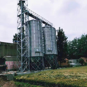 Tolva de harina de soja con revestimiento galvanizado personalizado/silo de fondo plano para silo de grano de molino de alimentación - Product Image 6
