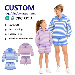 Ensembles Assortis Famille en Tissu Respirant Sweat-shirt à Col Zippé pour Activités de Plein Air Faible MOQ Livraison Rapide Conforme aux Normes Américaines - Product Image 1