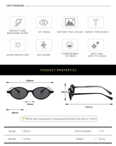 Gafas de Sol Ovaladas de Titanio, Gafas de Sol Redondas Retro Unisex, Patillas con Núcleo Dorado, Lentes con Tinte Ámbar, Frente Translúcido, Estilo Urbano - Product Image 5