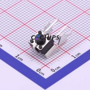 TS-1093B-A3B3-D2 Tactile Switch Through hole Component THT Switch Single Pole Single Throw Round Button 2.5N Right Angle Insert - Product Image 1
