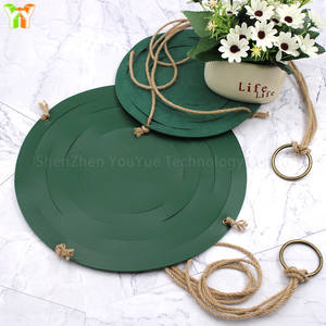 PU cuir plante cintre rond petite taille fleur Vase suspendu étui housse pochette décoration de la maison Vase <span class=keywords><strong>Pot</strong></span> couvercle support - Product Image 6