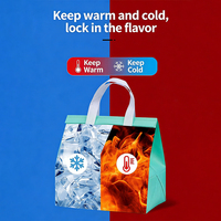 Sac isotherme personnalisé en non-tissé pour livraison de boissons chaudes et froides, café, et plats à emporter pour restaurants