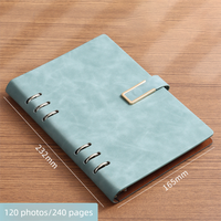 Carnet à anneaux rechargeable 6 anneaux, papier sans bois, pages intérieures amovibles, journal de bureau