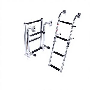 Escaleras Plegables de Acero Inoxidable para Embarque, Accesorio Antideslizante Marino para Barcos y Yates, Suministros de Ferretería - Product Image 4