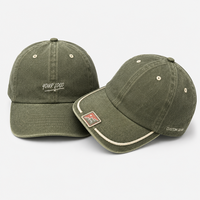 Casquette de baseball vintage en coton délavé et vieilli, broderie de logo personnalisée, profil bas, dessus souple, décontractée, unisexe, style papa, pour l'extérieur