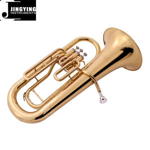 2023 Jingying Music Brass <span class=keywords><strong>Instrumentos</strong></span> <span class=keywords><strong>de</strong></span> <span class=keywords><strong>viento</strong></span>, cuerpo <span class=keywords><strong>de</strong></span> latón laca dorada Válvula <span class=keywords><strong>de</strong></span> pistón <span class=keywords><strong>de</strong></span> <span class=keywords><strong>3</strong></span> teclas Modelo <span class=keywords><strong>de</strong></span> entrada <span class=keywords><strong>de</strong></span> bombardino - Product Image 2