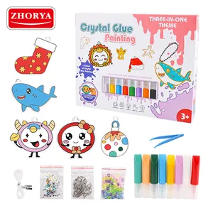 Zhorya DIY ventana arte juguete cristal diamante arte pintura artes y kits de artesanía para niños