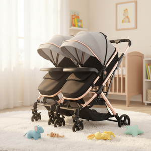 Oem High Landscape Dos Cochecito Infantil Puede Acostarse O Abajo Cochecito <span class=keywords><strong>De</strong></span> Bebé Doble - Product Image 1