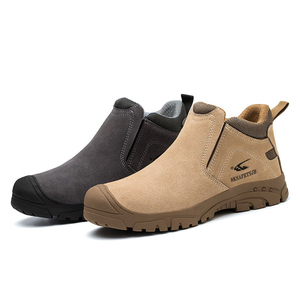 Chaussures de sécurité en cuir pour hommes, gris foncé, 6KV, isolation électrique, Composite, bottes de travail industrielles pour hommes - Product Image 5